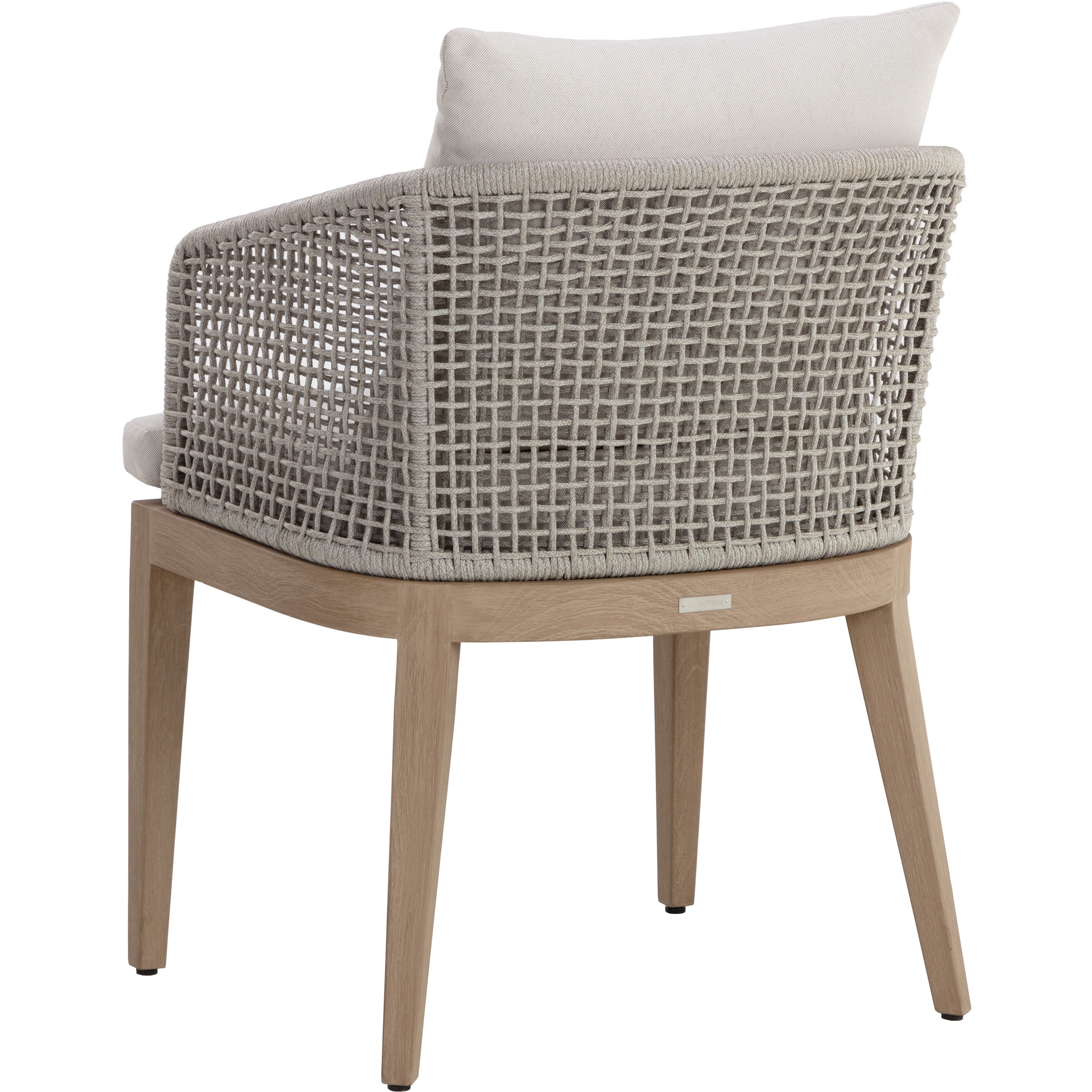 Capri Drift Brown / Palazzo Cream Outdoor Dining Armchair